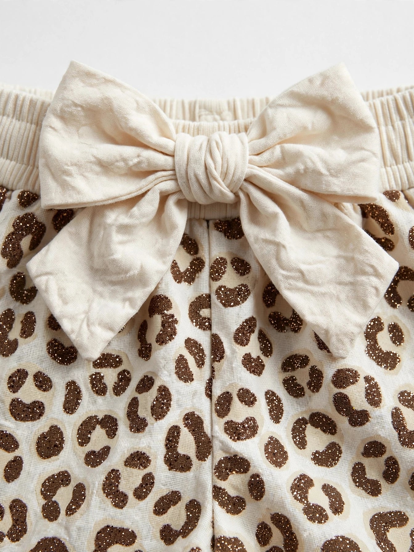 Bow Ruffle T-Shirt & Shorts Set