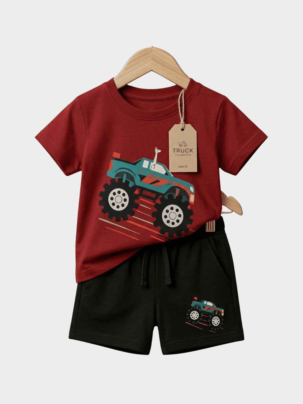Boys Cars T-shirt And Shorts Set - ChildrenGoods