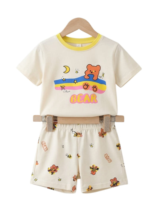 Rainbow Bear Tee Set