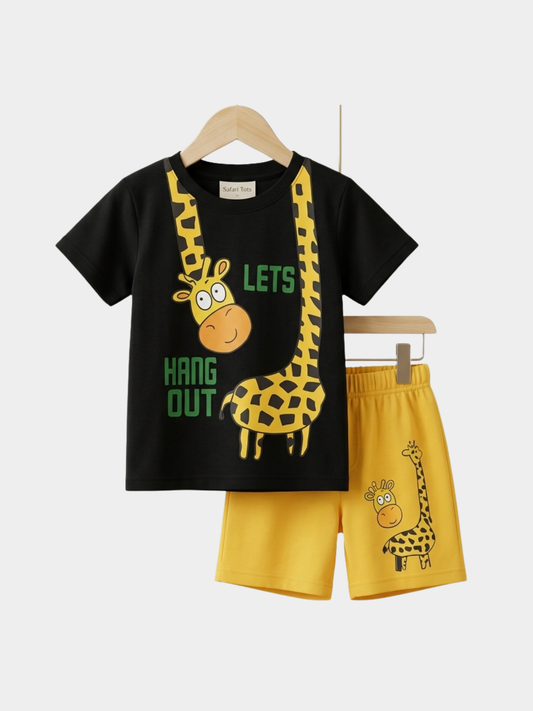 Animal T-shirt And Shorts Set