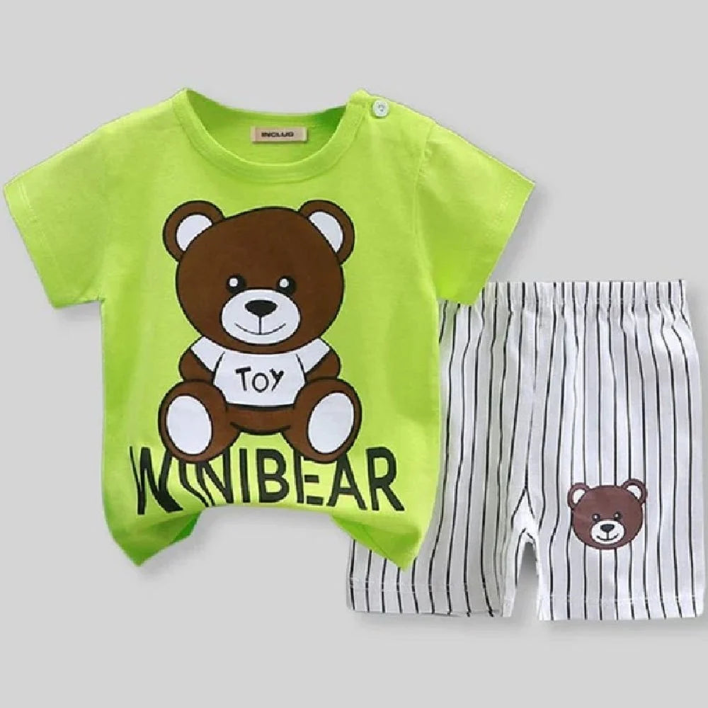 Panda Graphic T-Shirt & Shorts Set