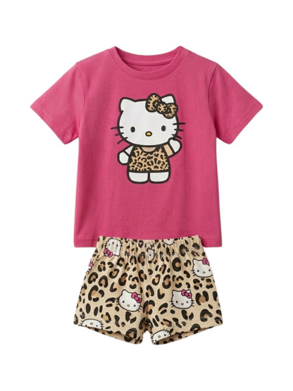 Pink Kitty Leopard Set