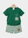 Green Boys T-shirt And Shorts Set