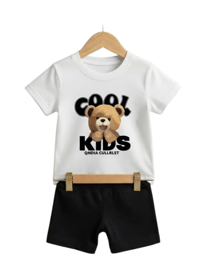 Cool Kids Bear White Set
