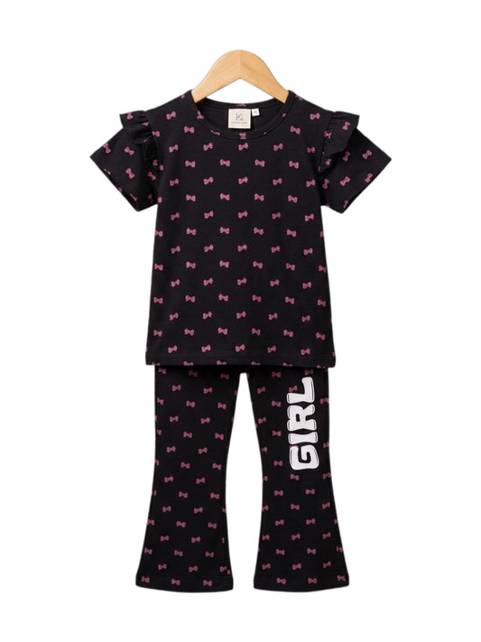 Cherry Bow Black Set