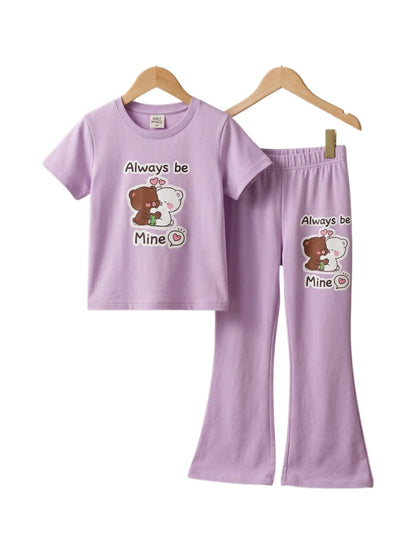Bear Hug Print Outfit Set