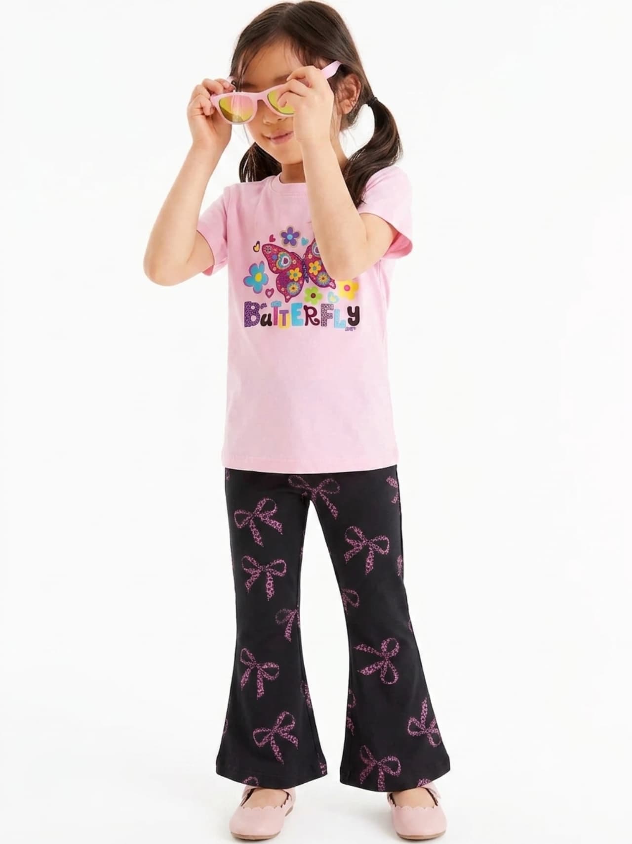 Girls Fun Print Tee & Long Pant Set