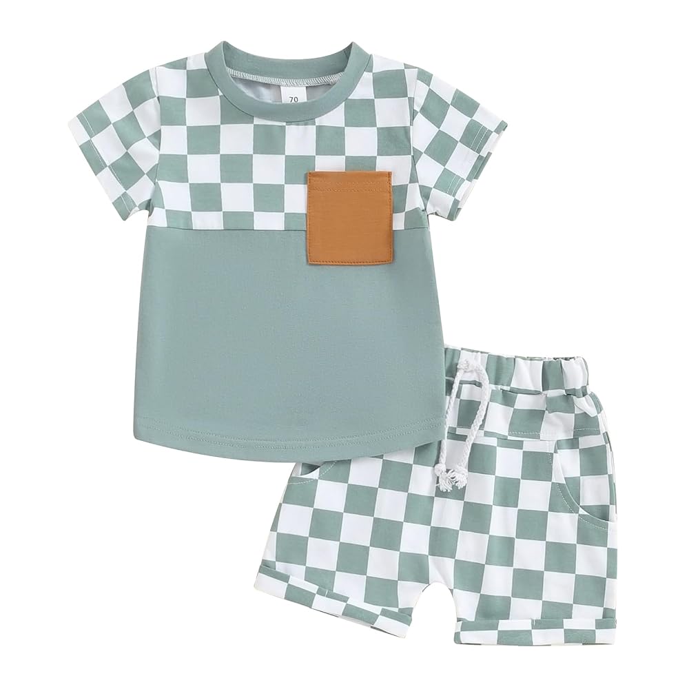 Orange Contrast T-Shirt & Shorts Set