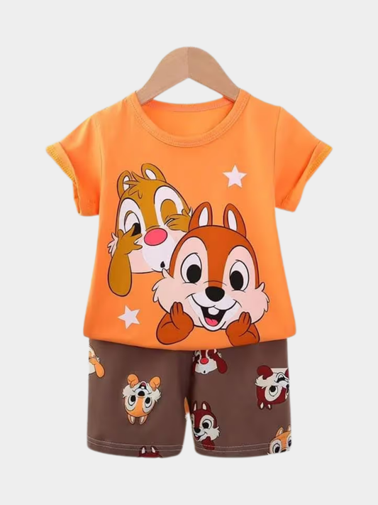 Chip n Dale T-shirt And Shorts Set