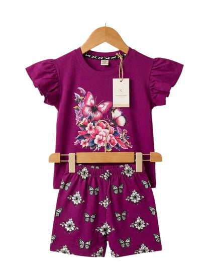 Butterfly Bloom Tee Set
