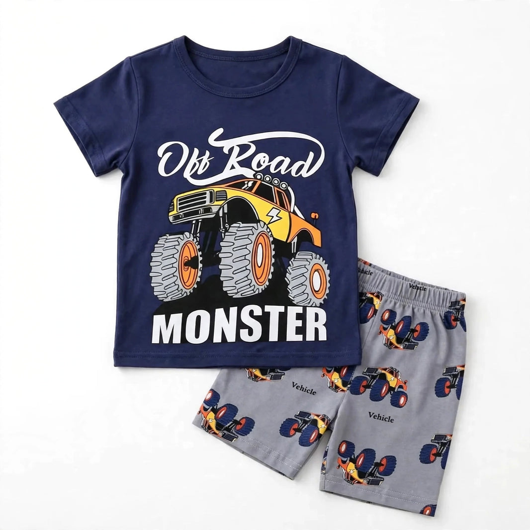 Jeep Cars Graphic T-Shirt & Shorts Set