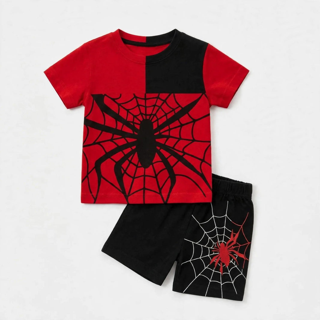 Spiderman Graphic T-Shirt & Shorts Set