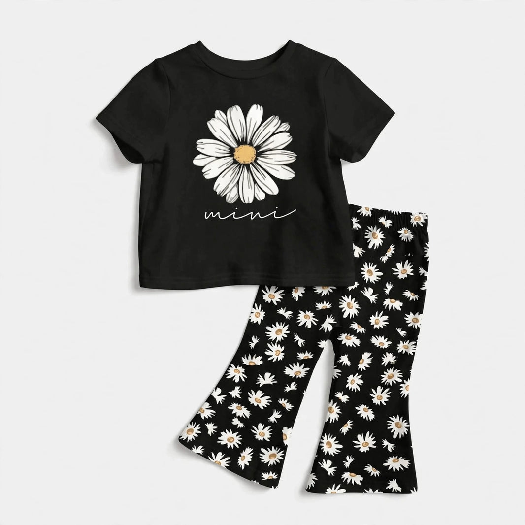 Flower T-Shirt & Long Pant Set
