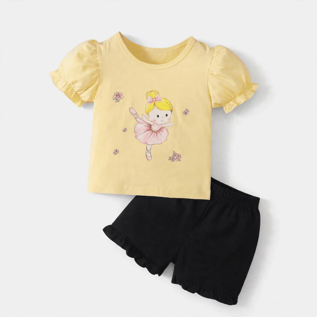 Butterfly T-Shirt & Shorts Set