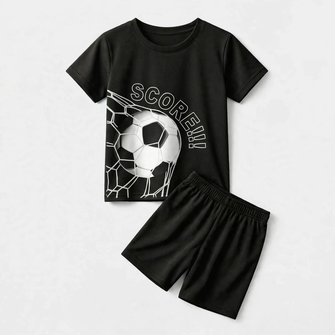 Yellow Spider-Man T-Shirt & Shorts Set