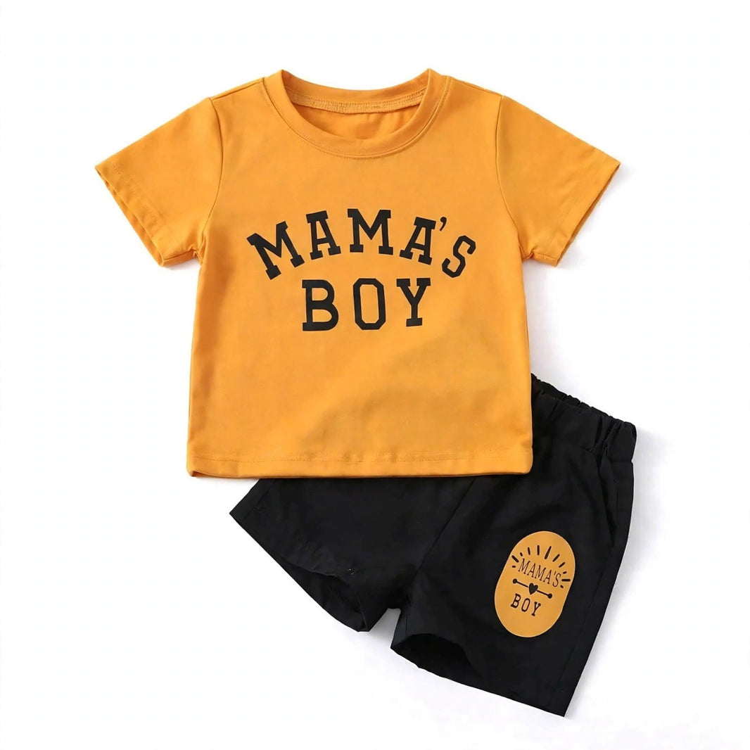 Mamma's Boys Graphic T-Shirt & Shorts Set
