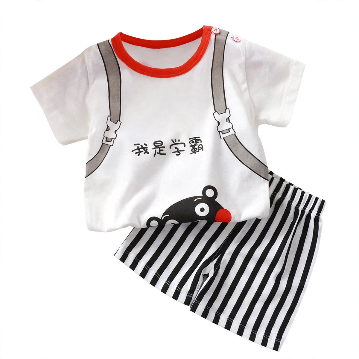 Teddy Bear Peek-a-Boo T-Shirt & Shorts Set