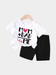 Mom n Dad T-shirt And Shorts Set