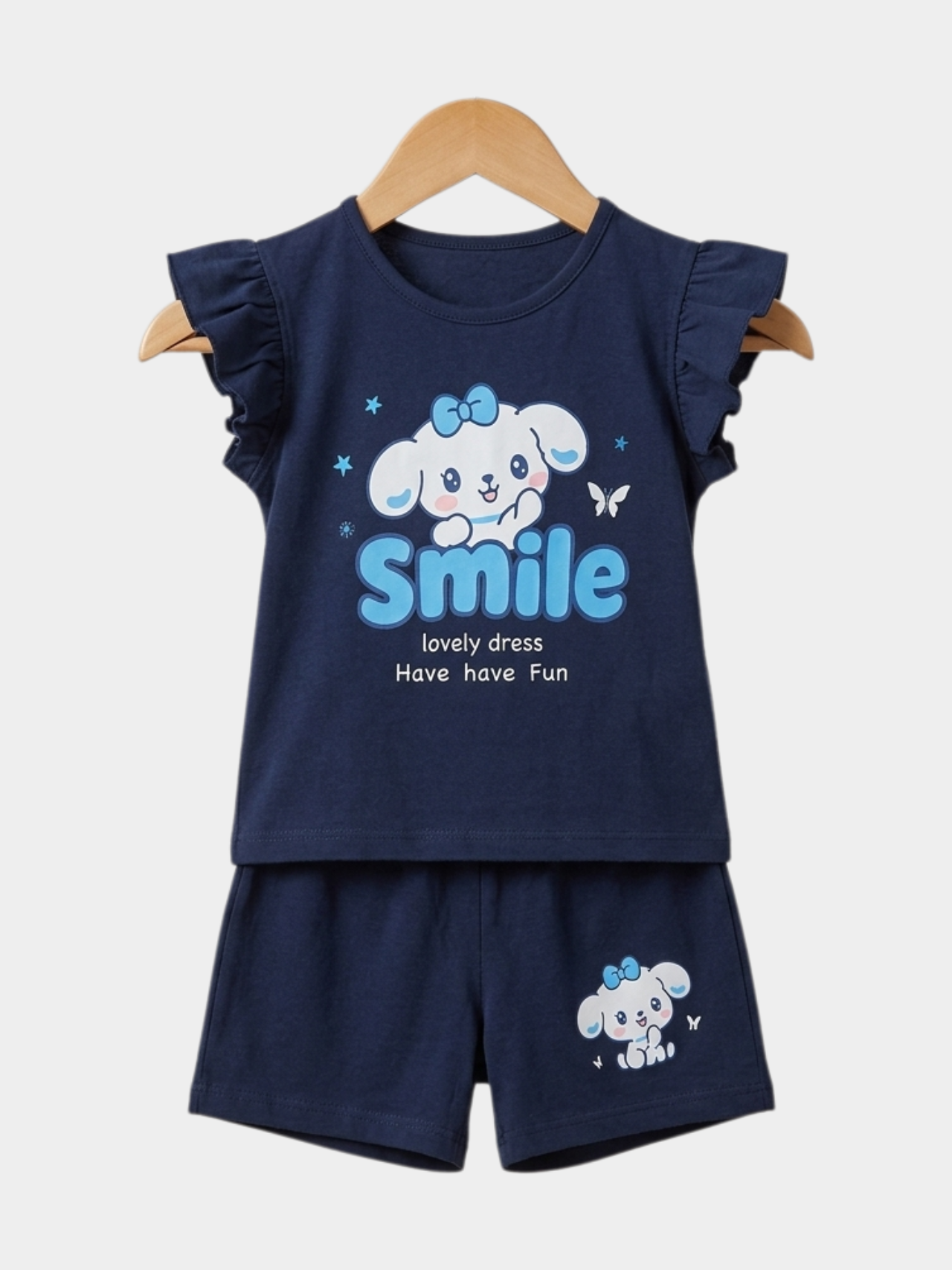 Navy Blue Cinnamoroll Style Smile Set
