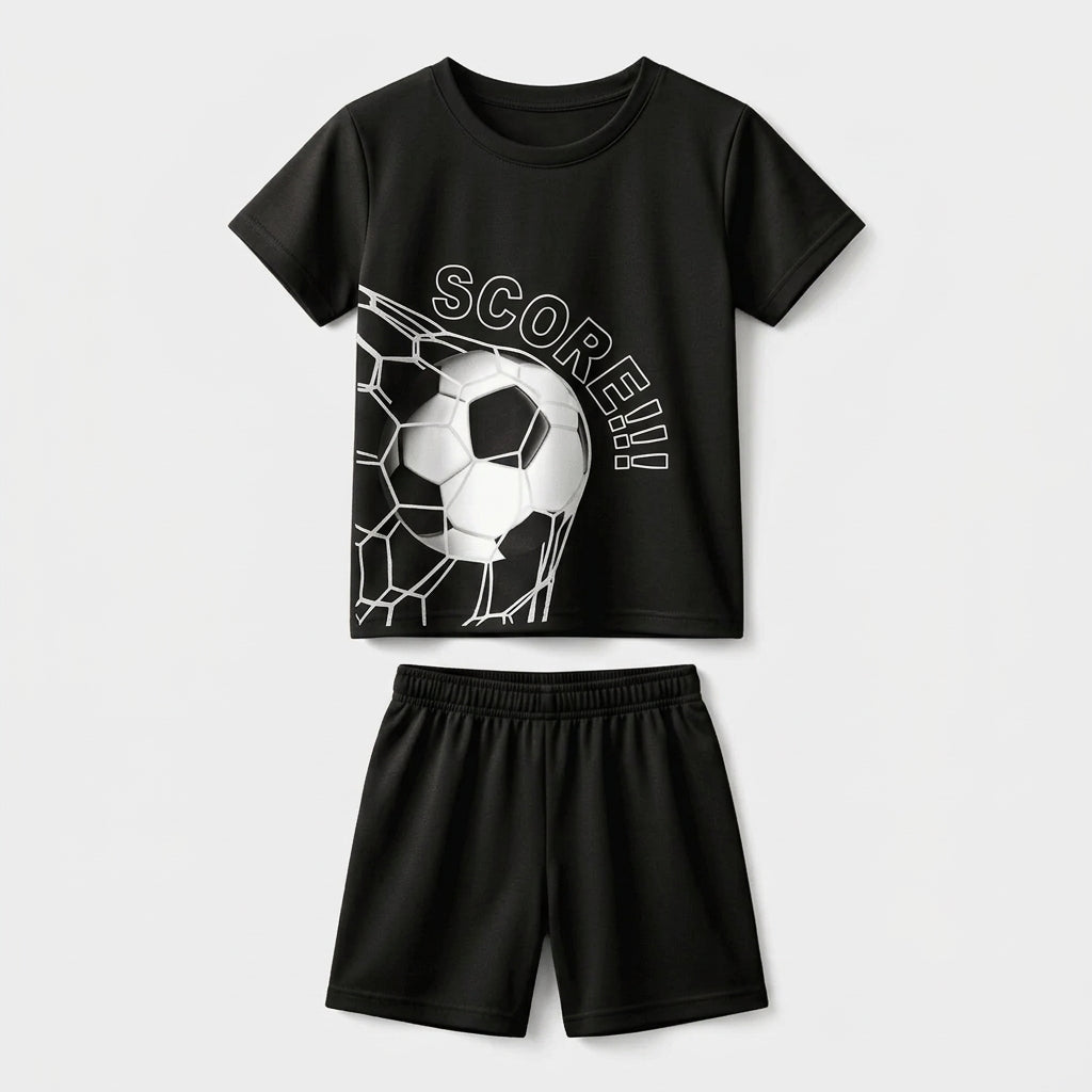 Yellow Spider-Man T-Shirt & Shorts Set