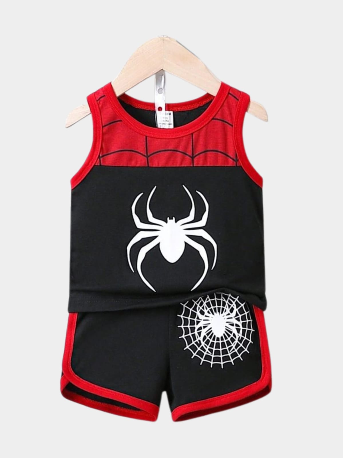 Spider Graphic Tank Top & Shorts Set
