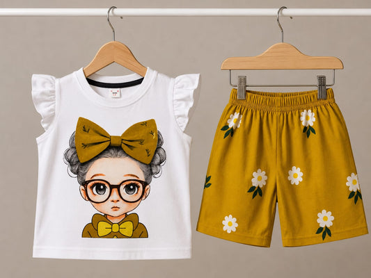 Bow Princess T-Shirt & Shorts Set