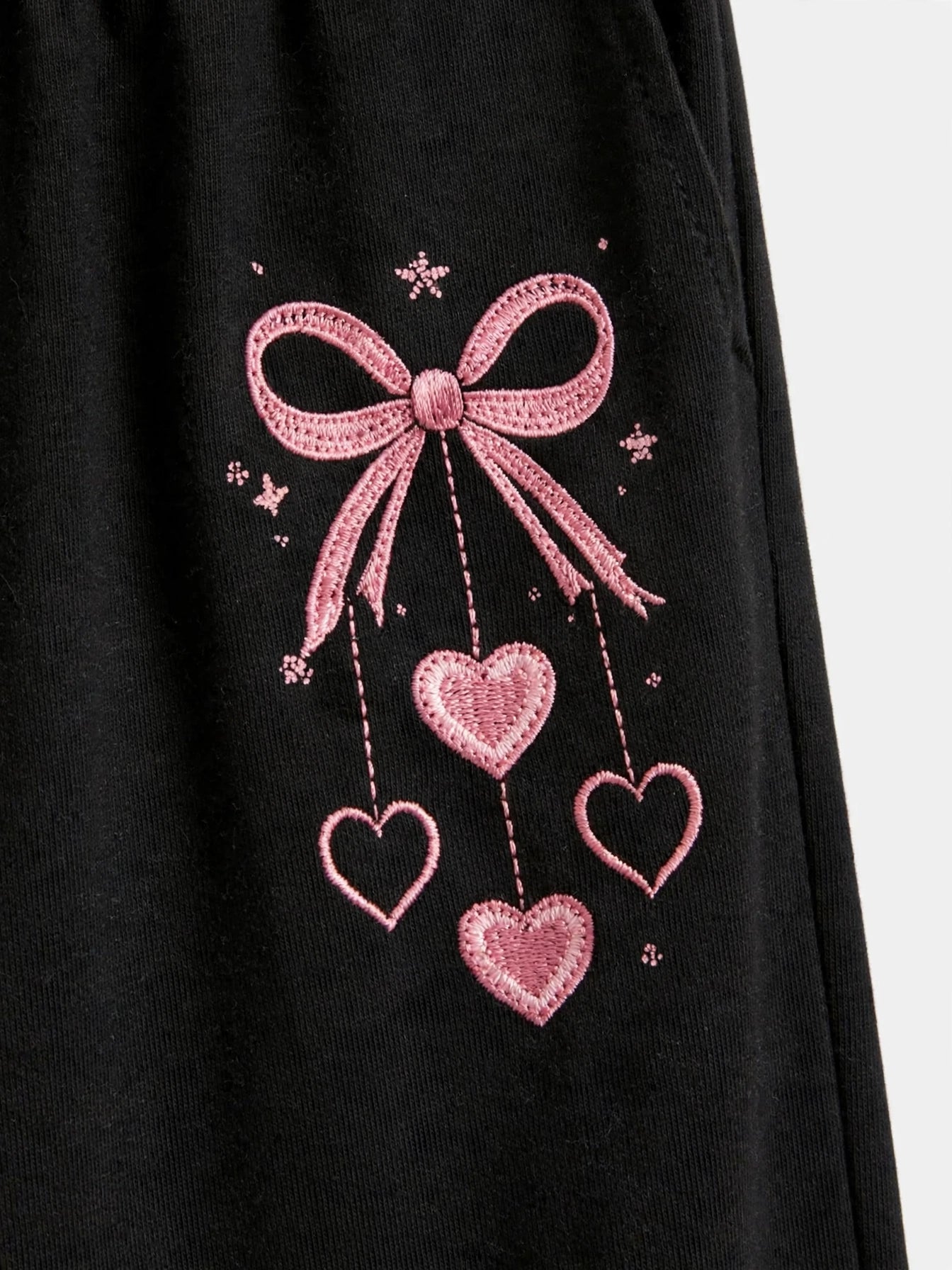 Girls "Be Kind" Bow Top & Wide-Leg Pants Set