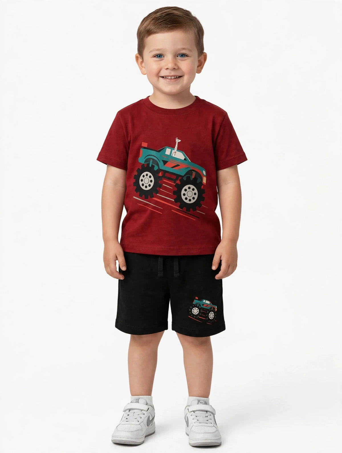 Cars Graphic T-Shirt & Shorts Set