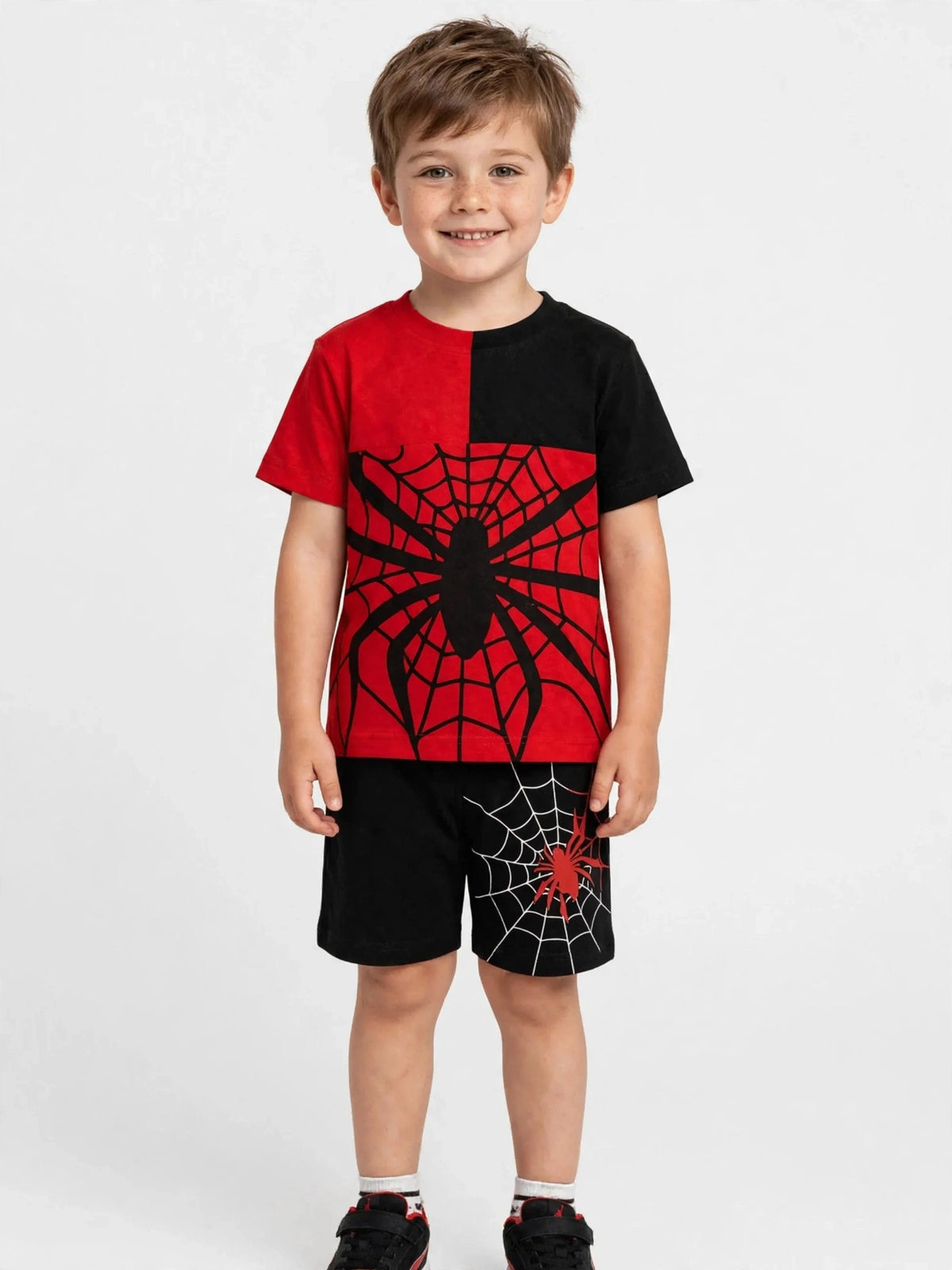 Spiderman Graphic T-Shirt & Shorts Set