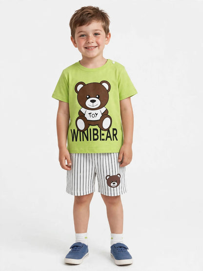 Panda Graphic T-Shirt & Shorts Set