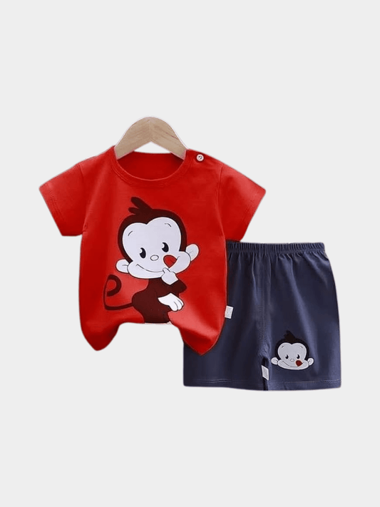 Boys Bunny Adventure T-shirt And Shorts Set - ChildrenGoods