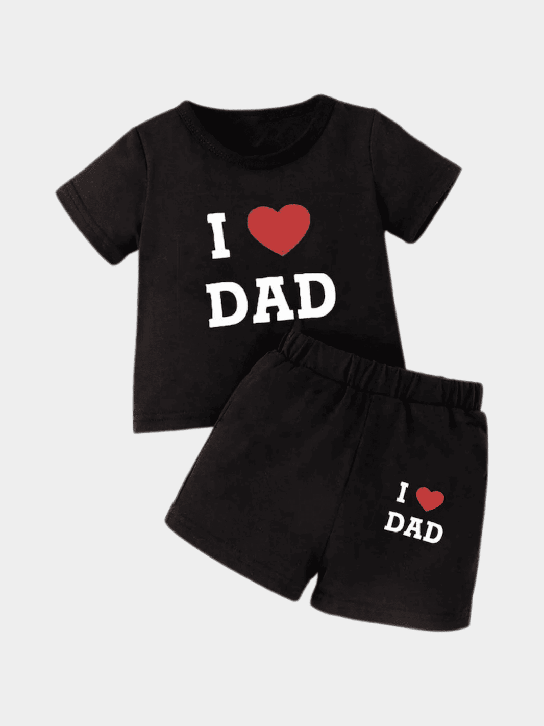 Boys I Love Dad T-shirt And Shorts Set - ChildrenGoods