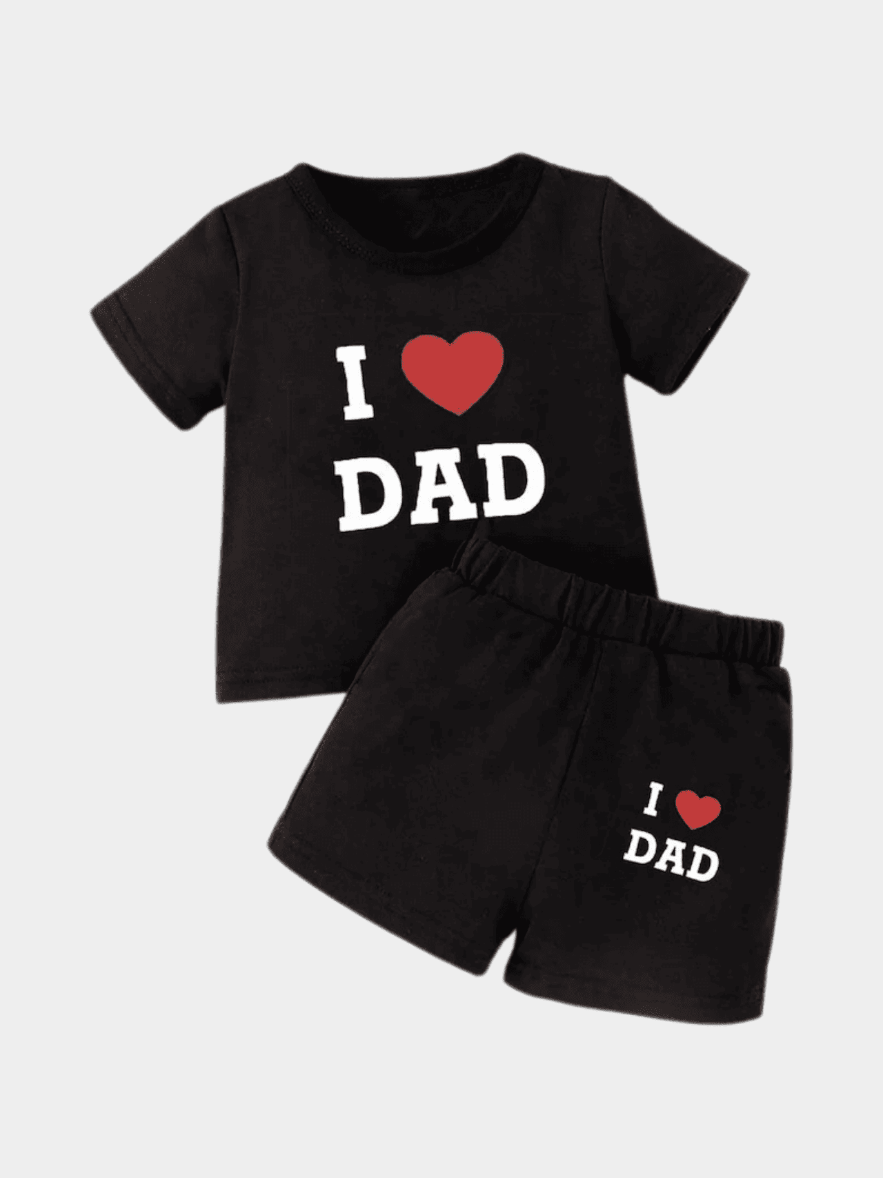 Boys I Love Dad T-shirt And Shorts Set - ChildrenGoods