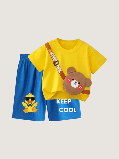 Boys Keep Cool T-shirt And Shorts Set - ChildrenGoods