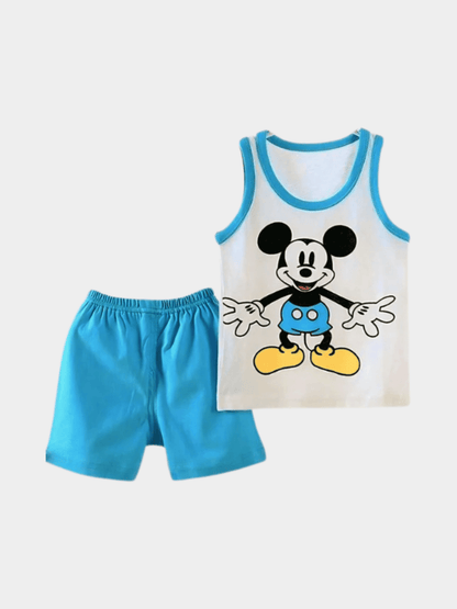 Boys Peek - a - Boo Teddy Bear T-shirt And Shorts Set - ChildrenGoods