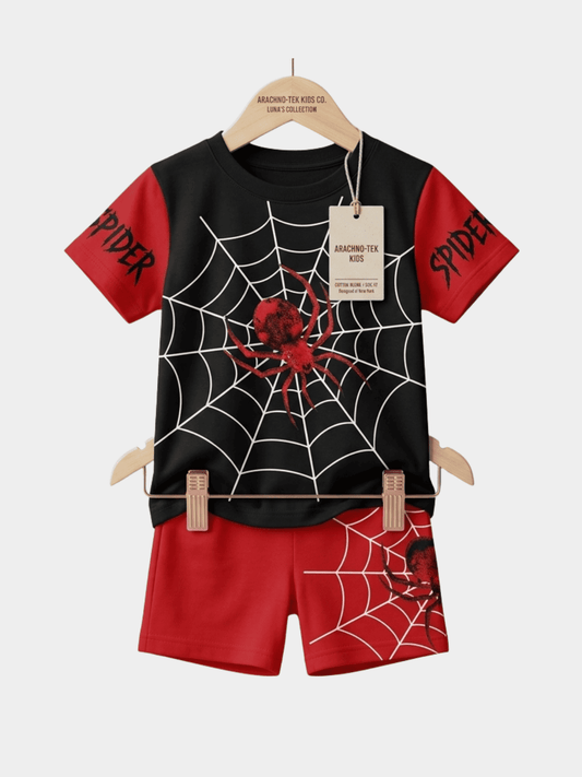 Boys Spider Man T-shirt And Shorts Set - ChildrenGoods