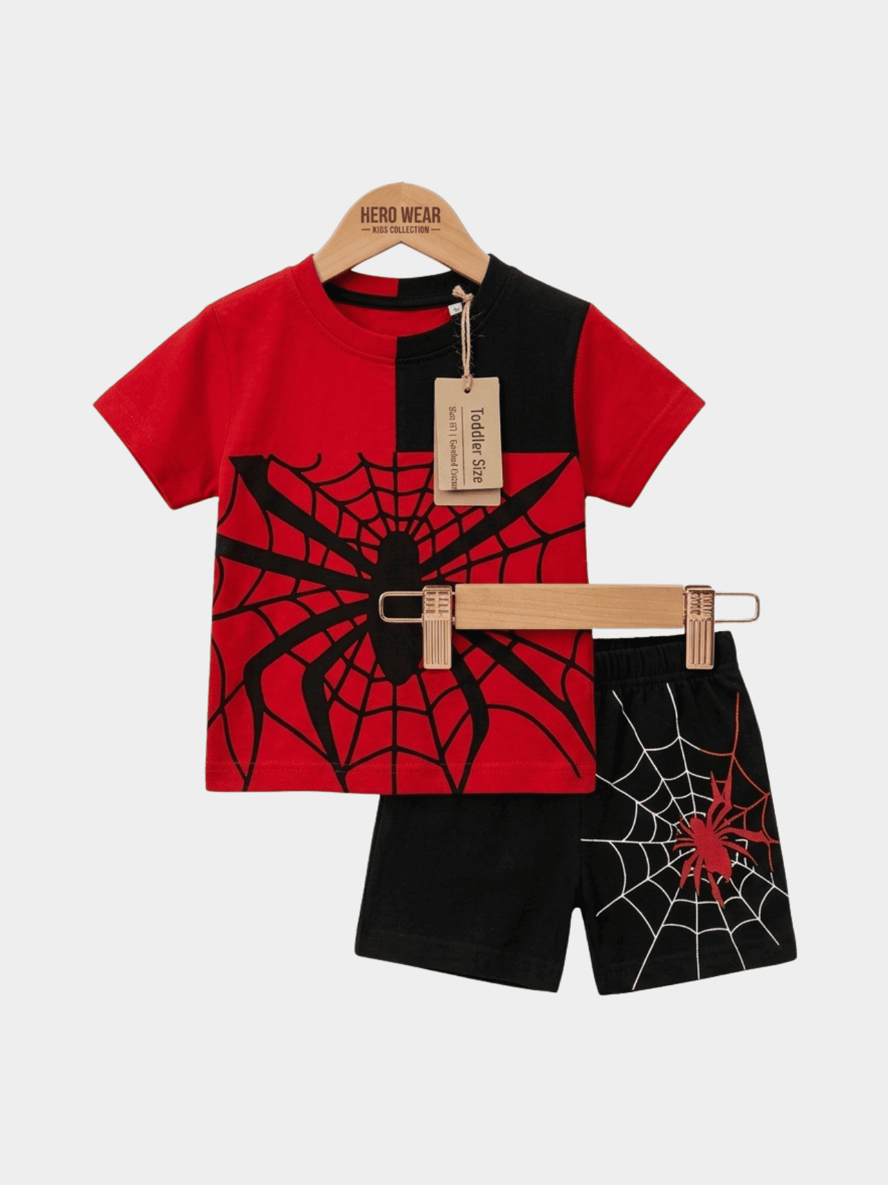 Boys Spiderman T-shirt And Shorts Set - ChildrenGoods