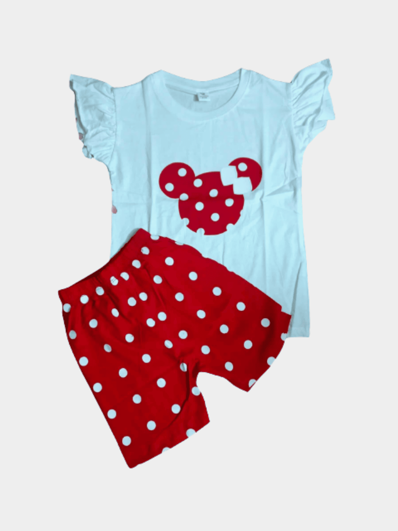 Girls Dot T-shirt And Shorts Set - ChildrenGoods