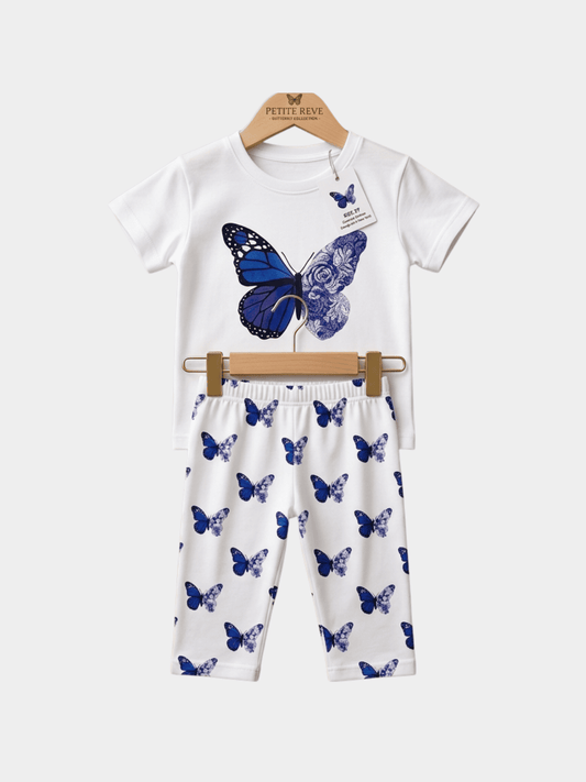 Girls Heart T-shirt And Long Pant Set - ChildrenGoods