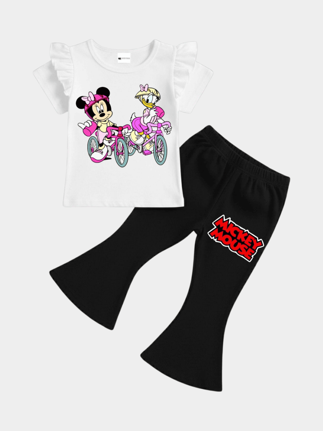 Girls Hello Kitty Cupid Flutter Sleeve Bell - Bottom Set - ChildrenGoods