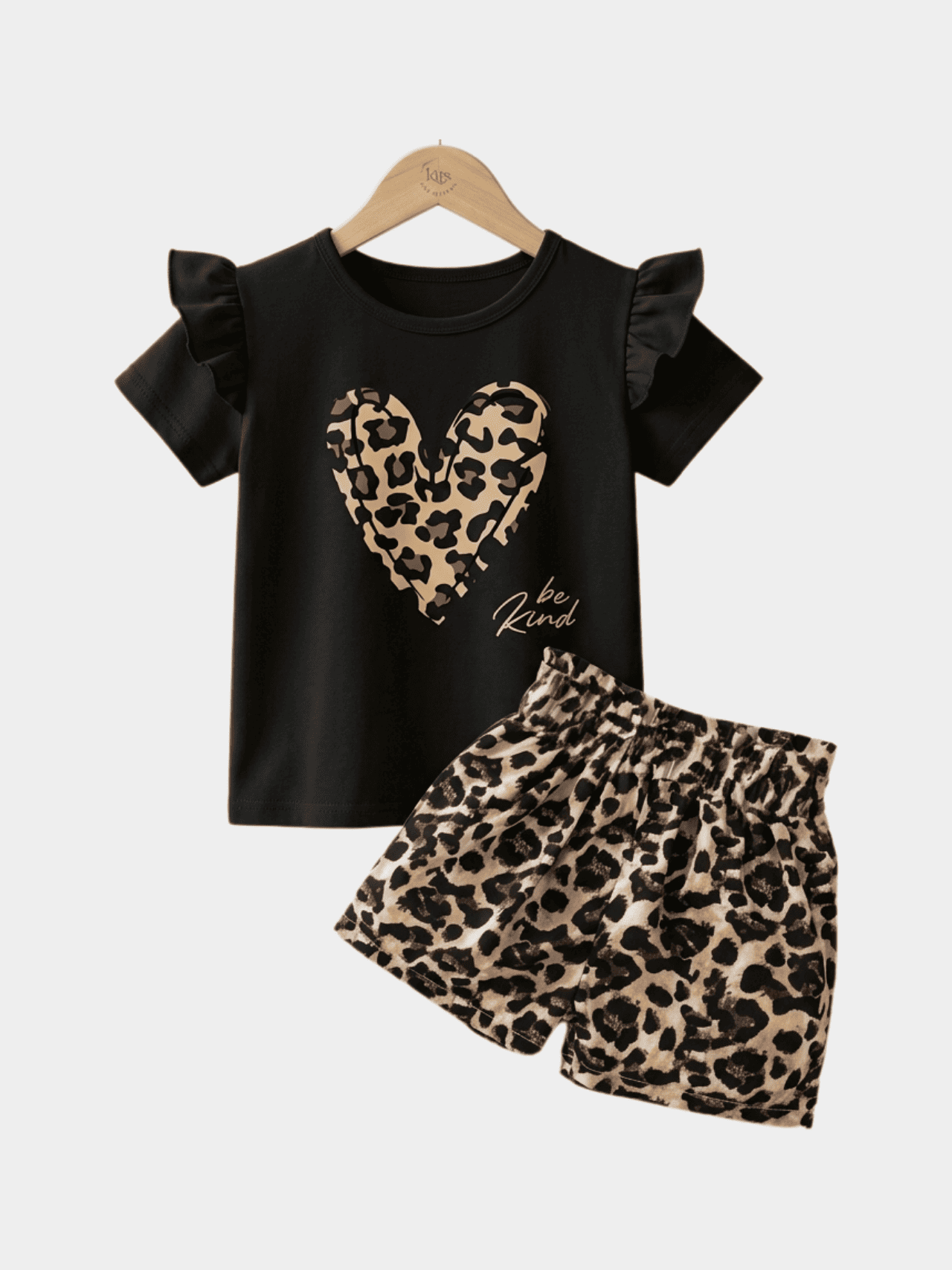 Girls Lovely Butterfly T-shirt And Shorts Set - ChildrenGoods