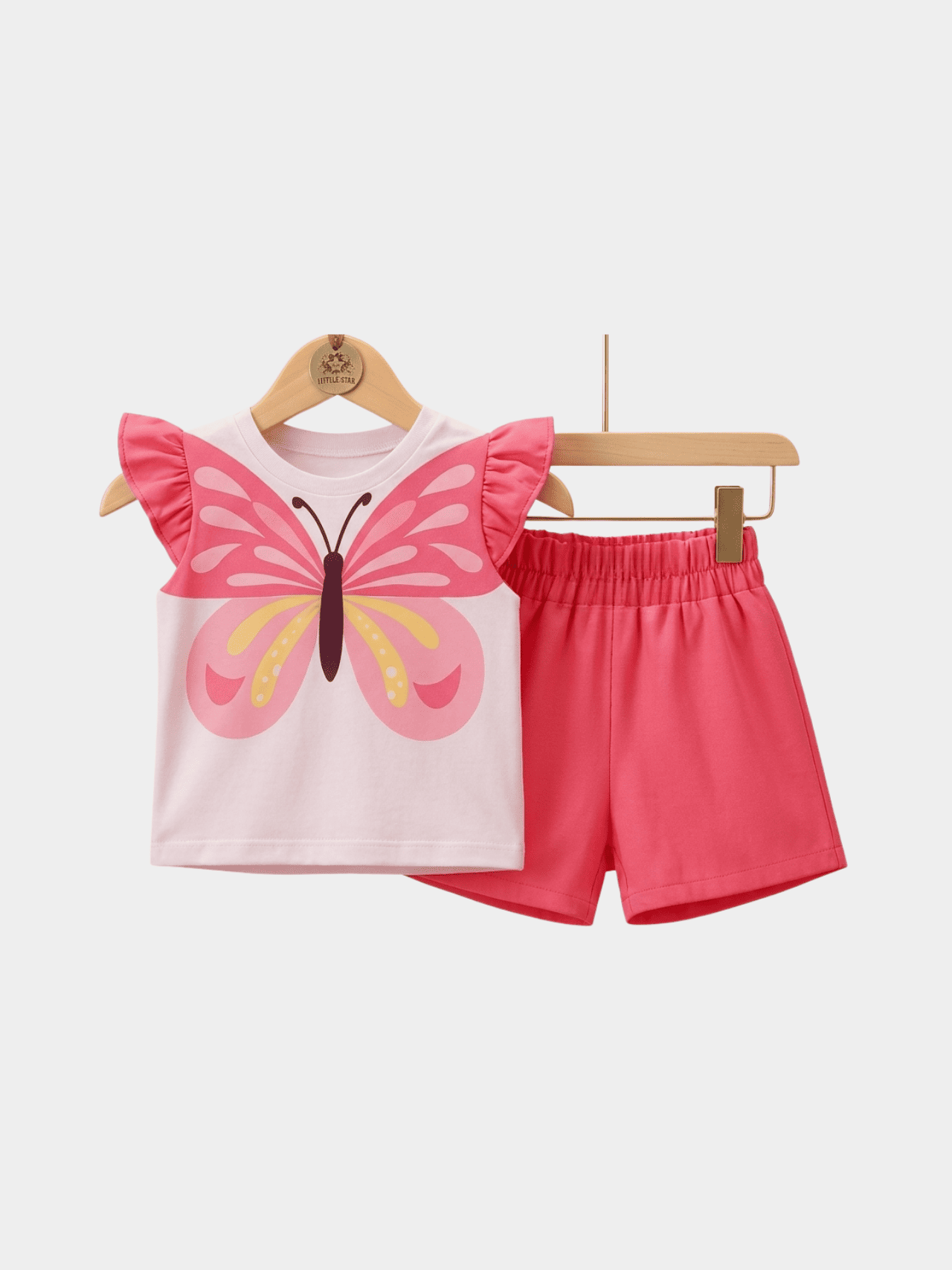 Girls Rabbit T-shirt And Shorts Set - ChildrenGoods