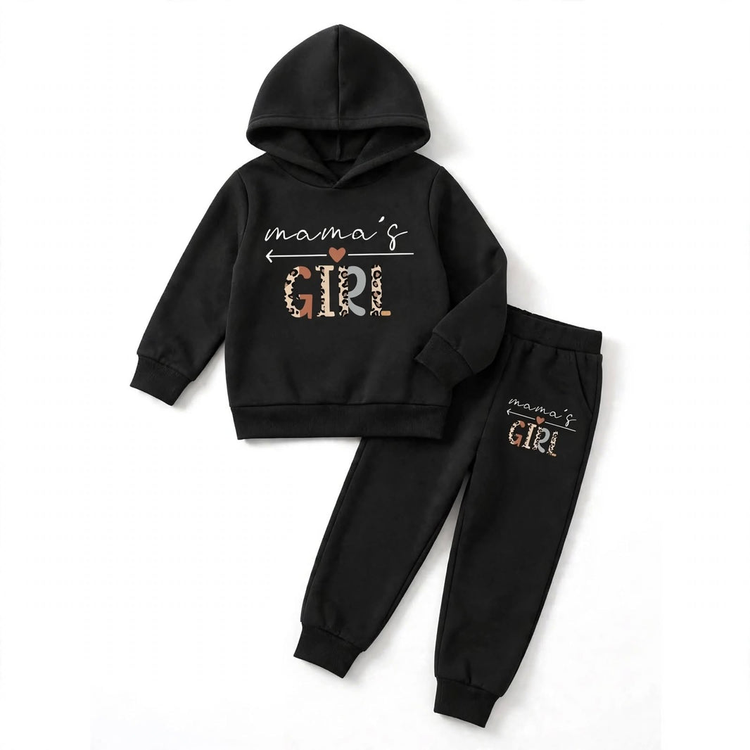 Mama's Girl Hoodie & Jogger Set – Black