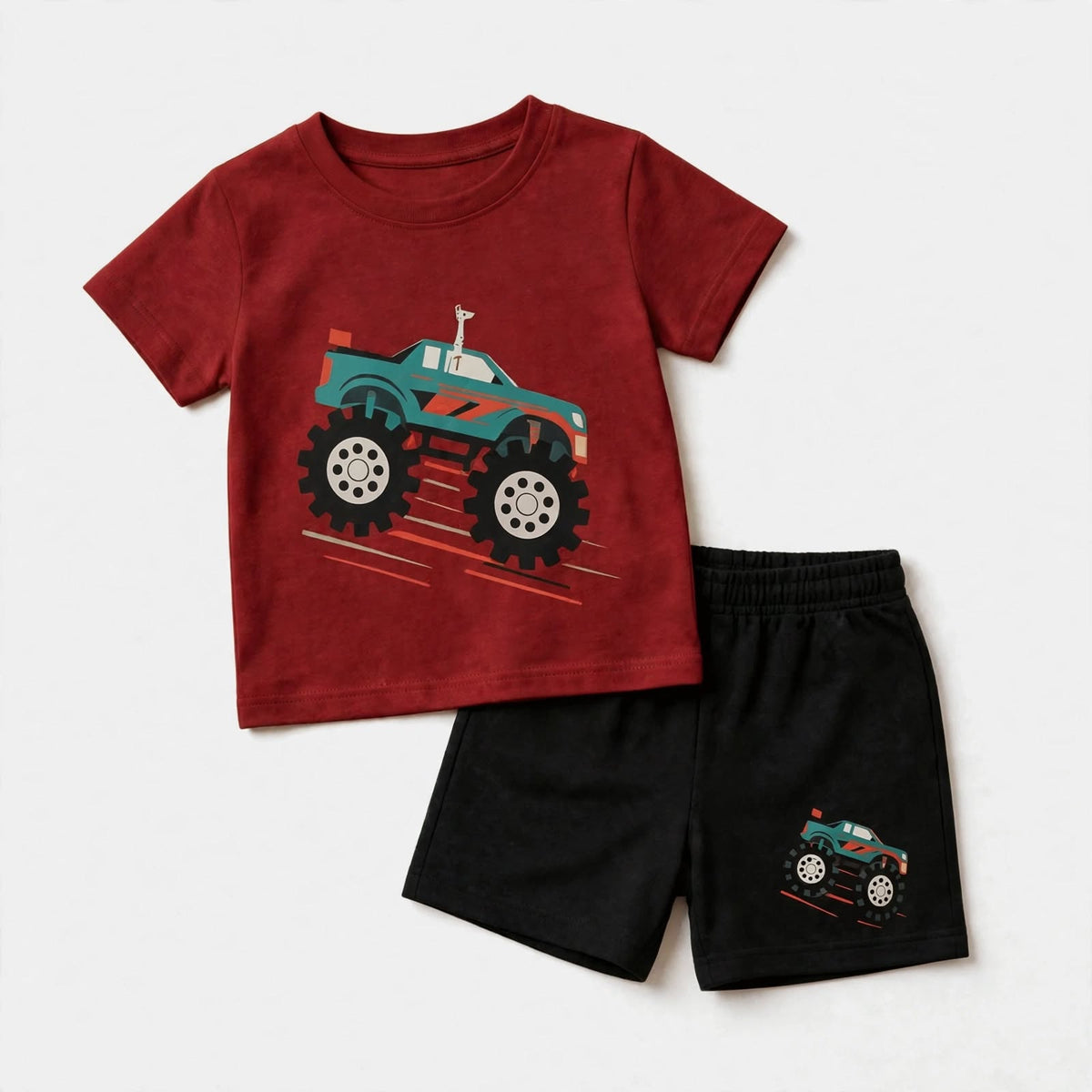 Cars Graphic T-Shirt & Shorts Set