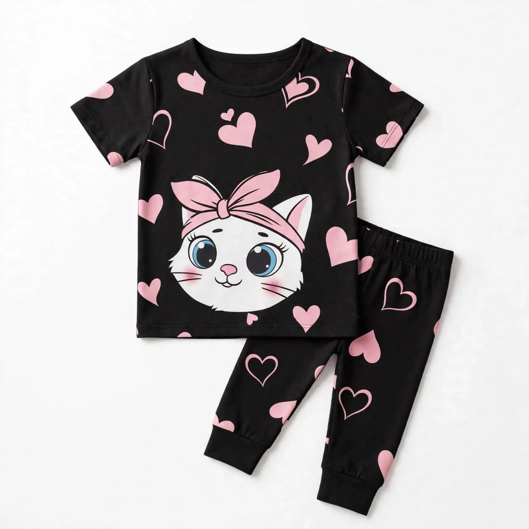 Cat T-Shirt & Long Pant Set