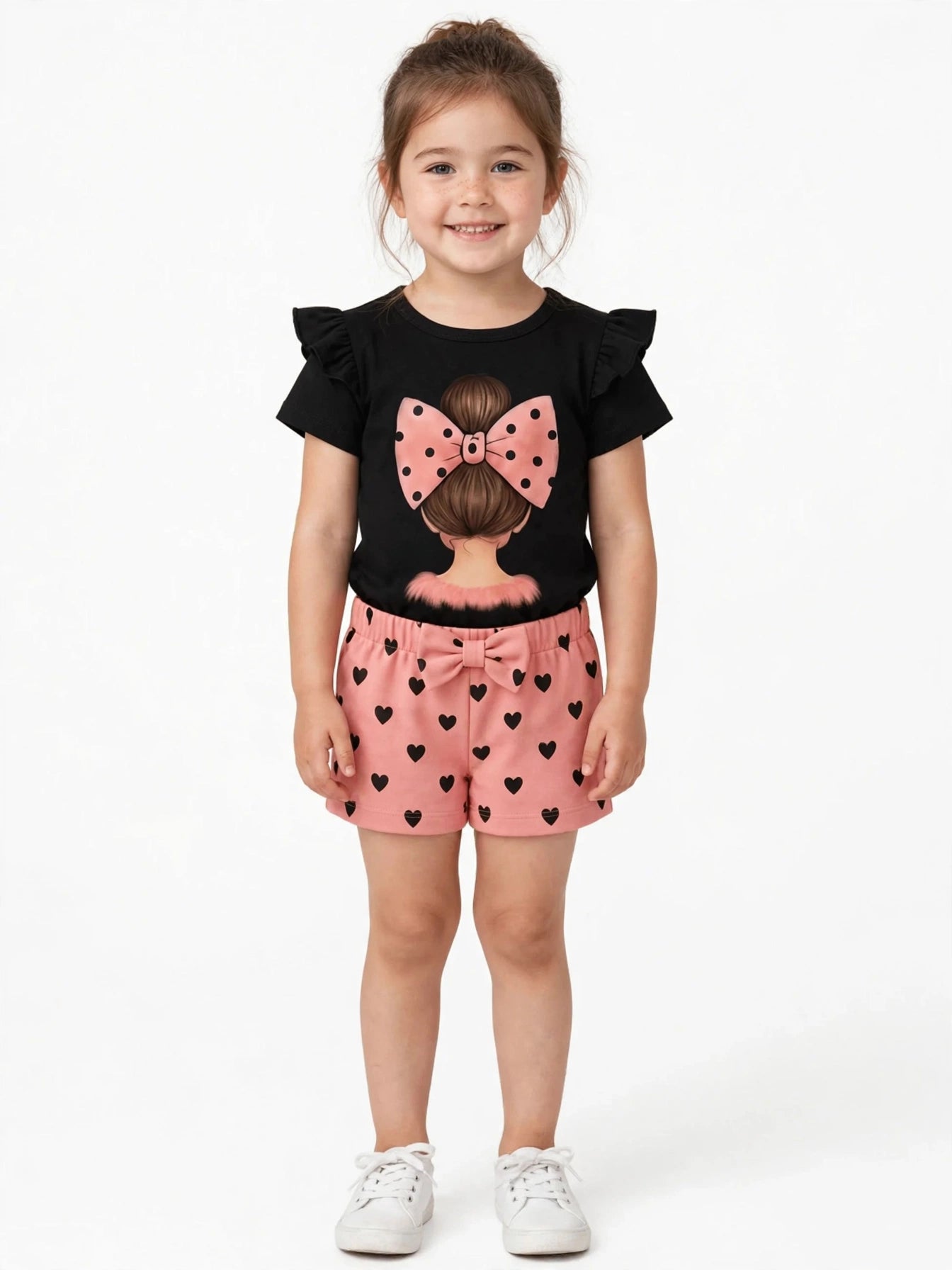 Cat Love T-Shirt & Shorts Set